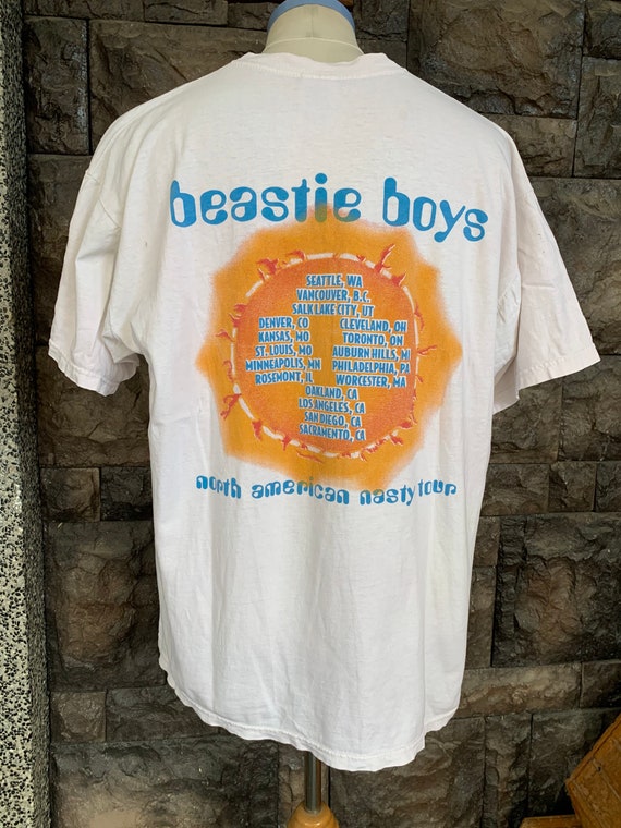 Vintage Beastie Boys Rap Rock Band Tour Tshirt - image 4