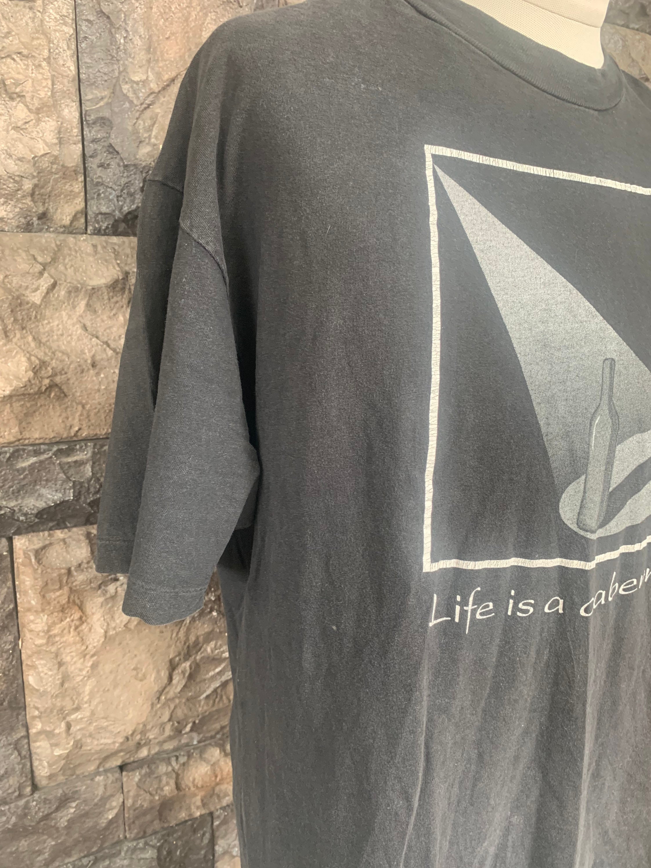 Vintage 90s Life is a Cabernet Artwork / Street Art T-shirt - Etsy