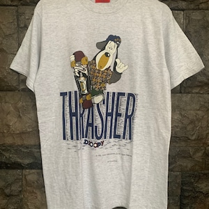 Vintage 90s Thrasher X Droopy Animated Character T shirt