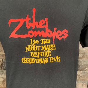 vintage The Zombies Live Tour Nightmare before Christmas Eve t-shirt image 2
