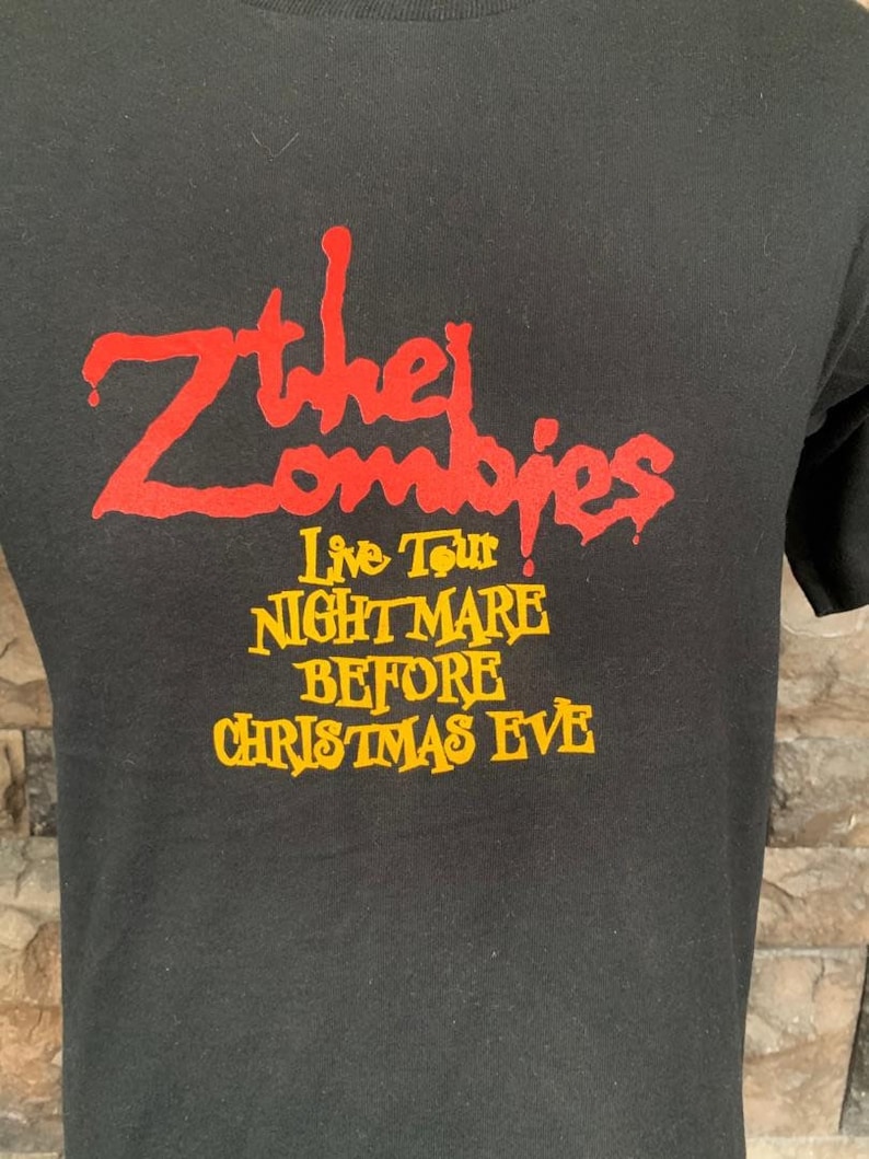 vintage The Zombies Live Tour Nightmare before Christmas Eve t-shirt image 2