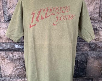 Camiseta vintage do filme de ação Indiana Jones de 2001