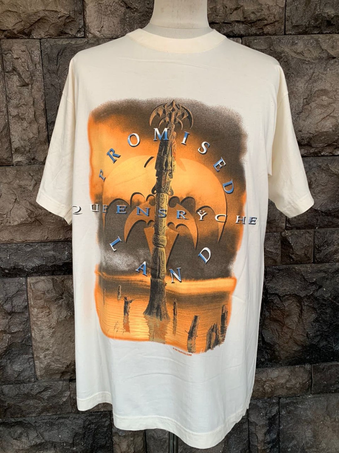 Vintage 90s QUEENSRYCHE Promised Land Tour Band T Shirt - Etsy Vintage 90s QUEENSRYCHE Promised Land Tour Band T Shirt - Etsy