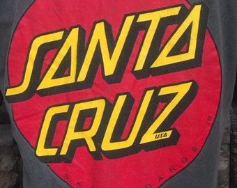 Vintage Santa Cruz Skateboarding T Shirt - Etsy