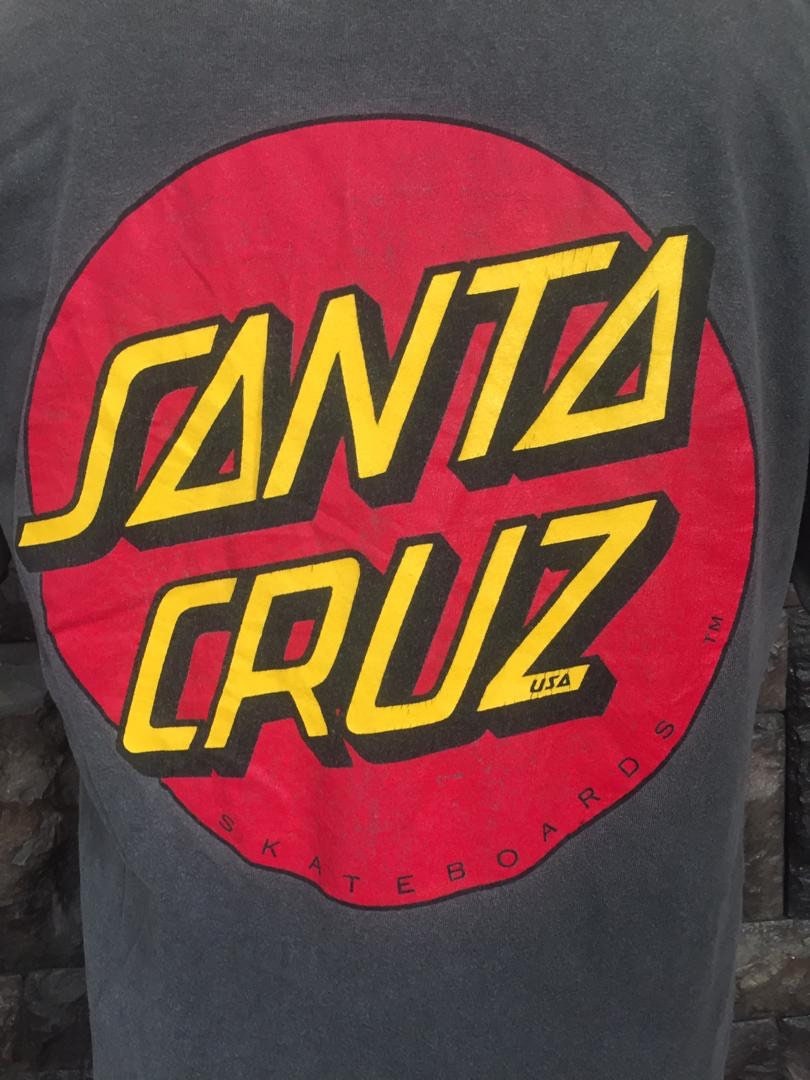 80s Santa Cruz 三日月 ロゴ Tシャツ old skate