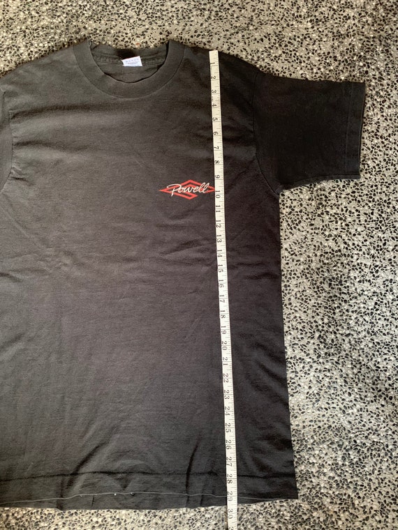 Vintage 90s POWELL PERALTA Skull and Sword Skateboard Tshirt