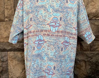 Camiseta vintage de los años 90 con estampado de surf y surf