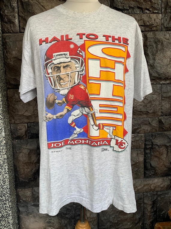 Vintage Salem Sportswear NFL Kansas City Chiefs Football Joe Montana  Caricature Cartoon T-shirt Size L -  Canada