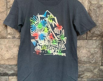 Vintage 80s Gotcha Surfboard Skateboard Kids Toddler T Shirt Sz 4