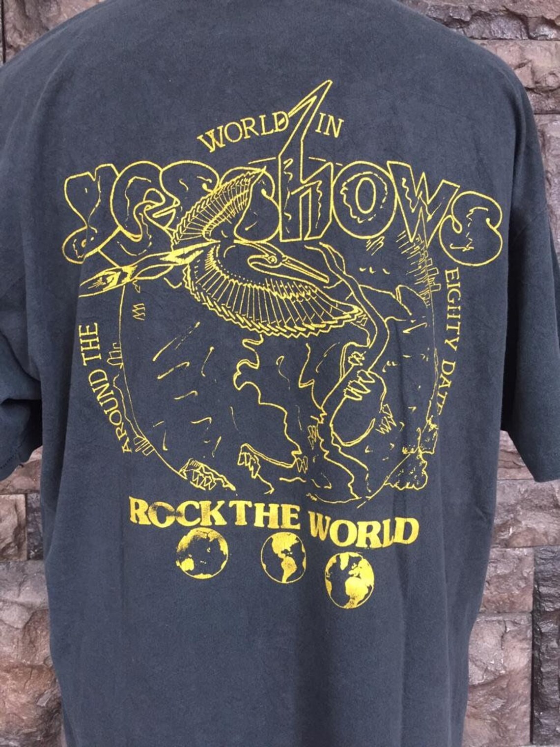 Vintage 90s YES Band Tour Tshirt Etsy Singapore