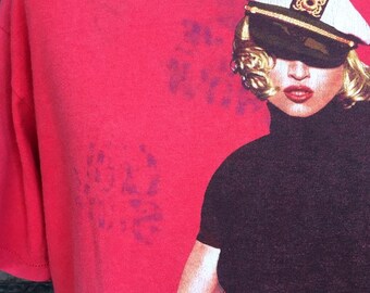 Vintage 90s Singer Madonna the Girlie Show Tshirt Large Size Vintage 90s Singer Madonna the Girlie Show Tshirt Large Size