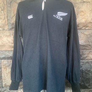 Vintage 90s Canterbury New Zealand All Blacks Steinlager