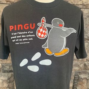 Vintage 90s PINGU Childrens Television Series T shirt