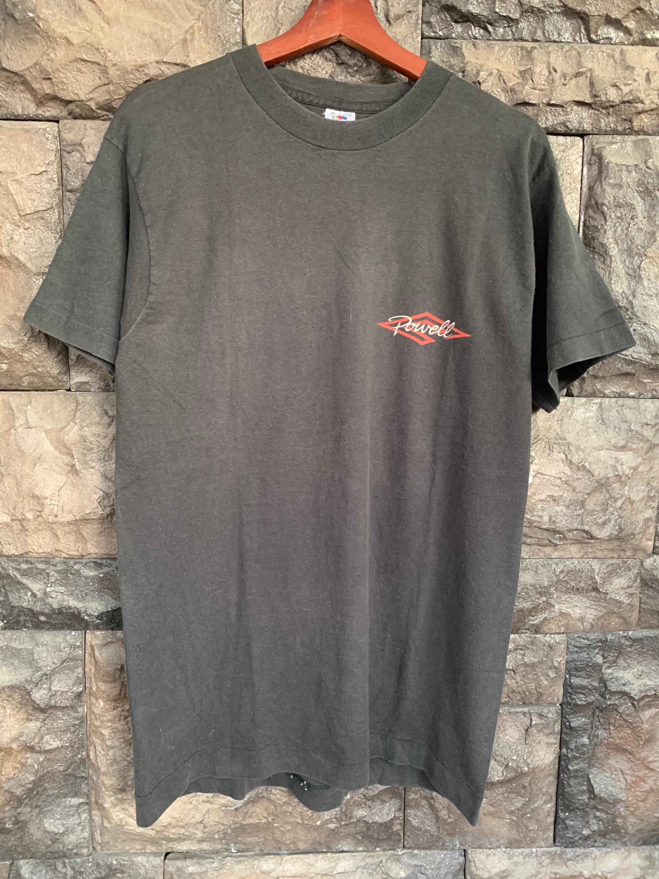 Vintage 90s POWELL PERALTA Skull and Sword Skateboard Tshirt