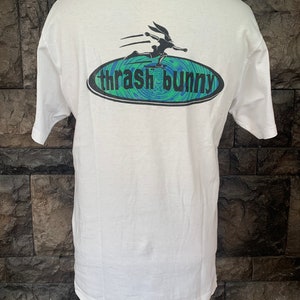 Vintage 90s Thrash Bunny Skateboarding T shirt