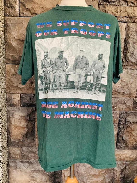 Vintage Rage Against the Machine tshirt we support