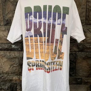 Camiseta vintage de la gira mundial de Bruce Springsteen de los años 90 (1992-93)