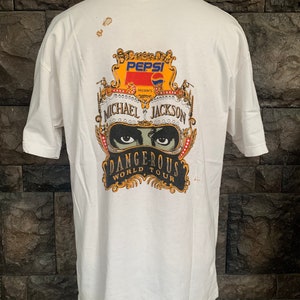 Vintage Michael Jackson Dangerous World Tour Present by Pepsi - Etsy