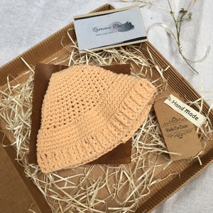 Hand Knitted Newborn Baby Hat &gt; Neutral Baby Beanie&gt; Knit Baby Hat &gt; Sombrero Gorrito Recien Nacido