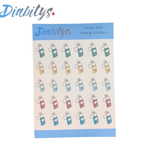 Insulin Pump Site Change Stickers Diabetic Planner Stickers Etsy