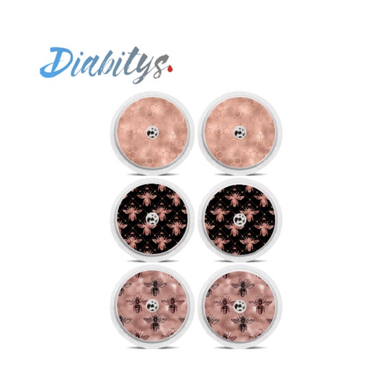 Rose Gold Bee Freestyle Libre Libre 2 Sensor Stickers Etsy Uk