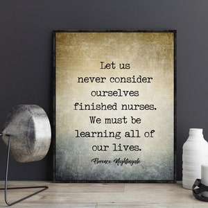 Gifts For Nurses Florence Nightingale Pledge Quote Nursing Student School Emergency Practitioner Nurse Graduation Gift Wall Art Poster Print