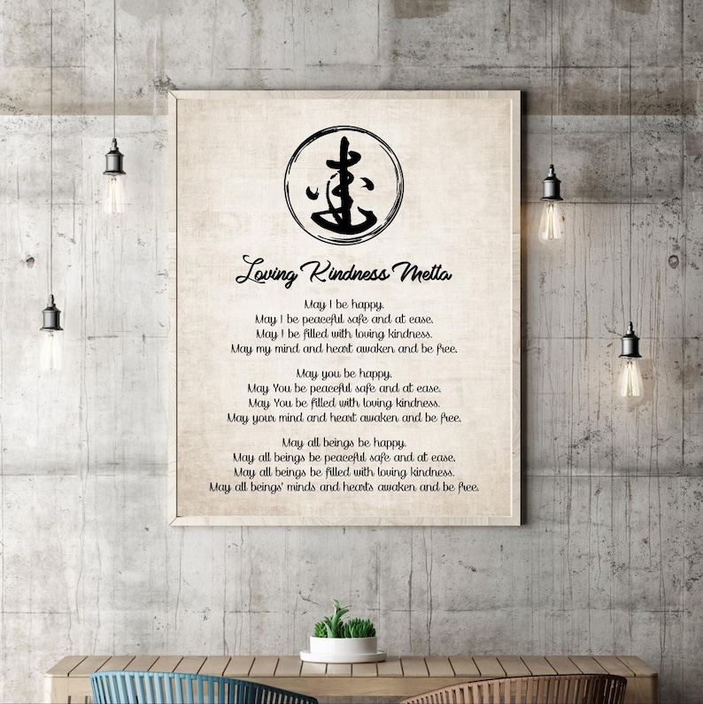 Loving Kindness Metta Prayer Meditation Spiritual Buddhist Yoga Zen ...