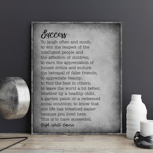 Ralph Waldo Emerson Success Quote to Laugh Often and Much Housewarming ...
