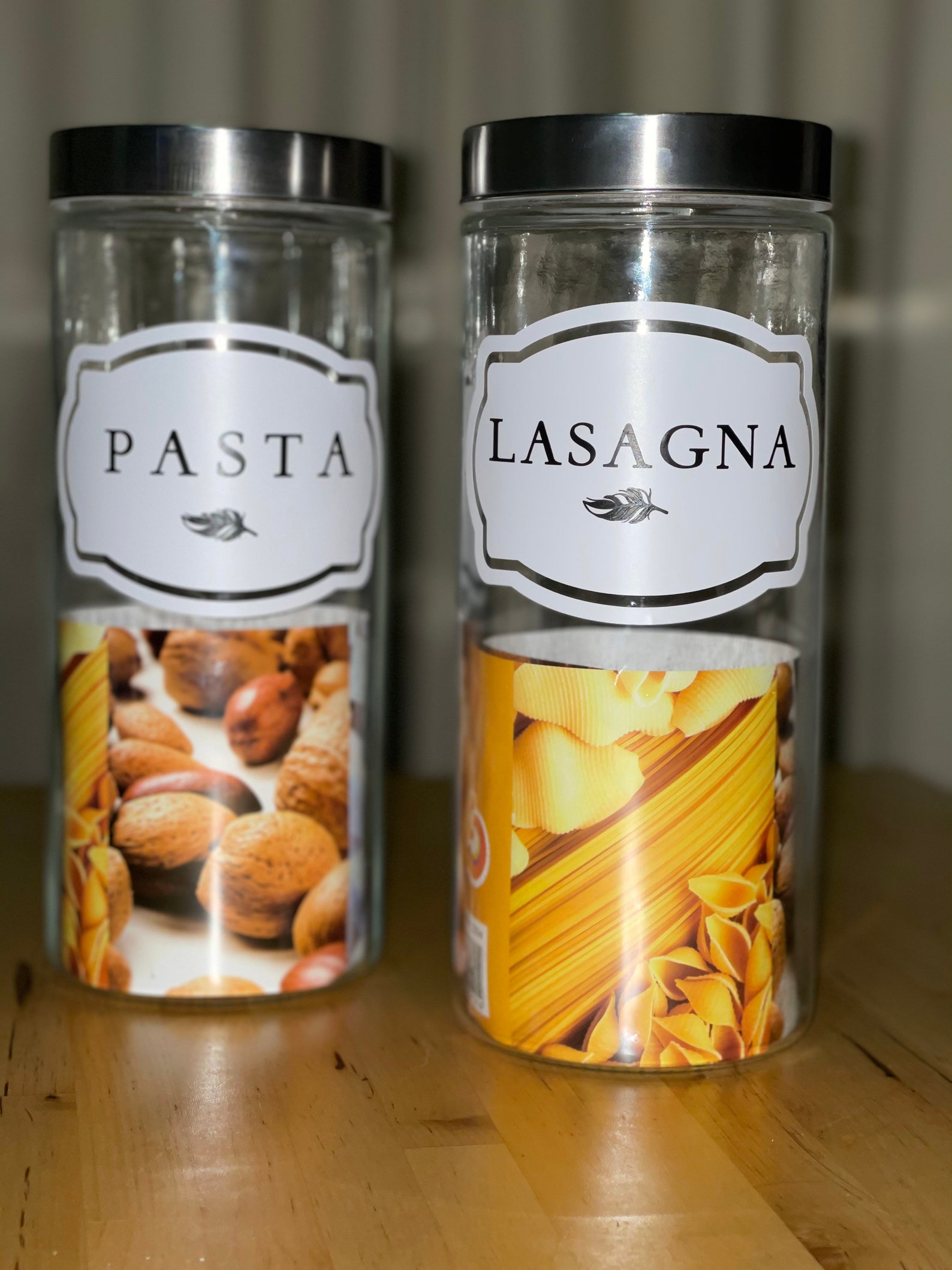Pasta lovers containers Set Tall cylinder containers with Etsy