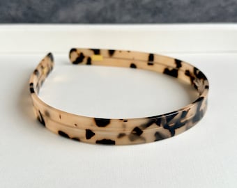 Vintage Acetate Headbands,Fashion Leopard Print Headbands,Thin Headbands,Women Headbands,Daily Headbands,Unique Gifts