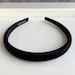 Black Satin Thin Headband,party Headband,solid Color Headband,silk ...