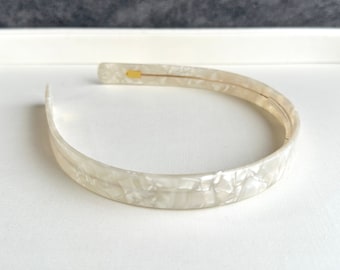 Fashion White Acetate Headbands,Unique Acrylic Headbands,Boho Headbands,Thin Headbands,Women Headbands,Festival Hair Accessories