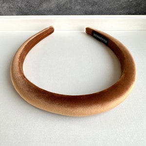 Coffee Velvet Headband,Winter Headband,Vintage Thin Headband,Women Hair Bands,Hair Accessories