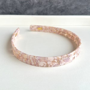 Rosa Acetat Stirnband, Mode dünne Stirnband, Acryl Stirnband, einzigartige Leopard Print Stirnband,Stirnband, Haarschmuck, Geburtstagsgeschenk