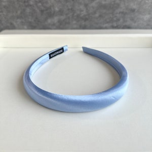 Blue Glossy Headband,Satin Headband,Holiday Headband,Solid Color Headband,Fashion Thin Headband,Women Hair bands,Hair Accessories,Gifts
