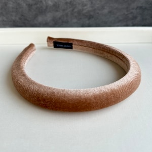 Coffee Velvet Headbands,Winter Headbands,Holiday Headbands,Padded Headbands,Thin Headbands,Women Hair Accessories