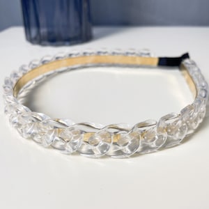 Transparent Acryl Stirnband Mode Frauen Kette Stirnbänder Haarschmuck Geschenk