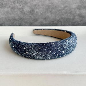 Vintage Blue Headbands,Cowboy Headbands,Rhinestone Headbands,Padded Headbands,Boho Headbands,Hair Accessories