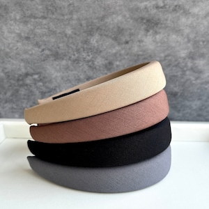 Vintage Baumwoll Stirnband, Kaffee Stirnband, gepolstertes Stirnband, Turban Stirnband, Damen Stirnband