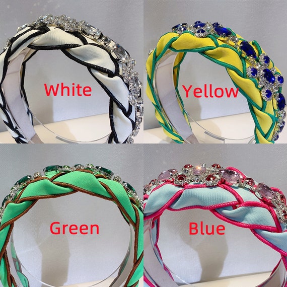 Jeweled Rhinestones Headbands,knotted Weave Headbands  display picture 2