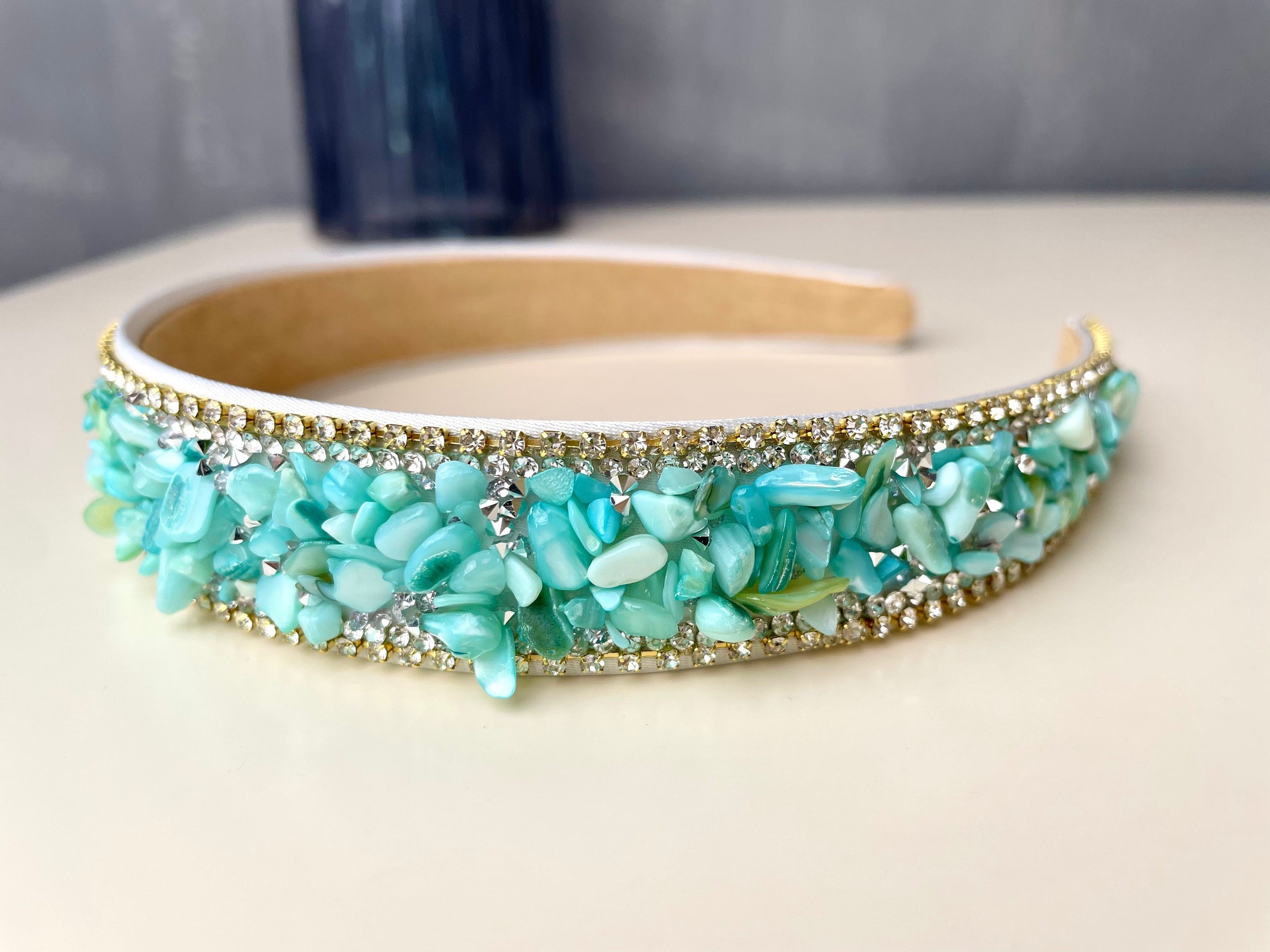 4 Stone headbands-multicolor- jewelry-accessories Thursday the coveted Swarovski® crystal embellished  main image 2
