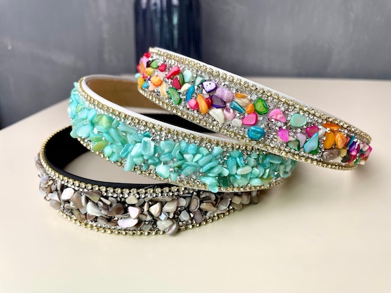 Cerchietto antico con strass anni '20, fermaglio per capelli da sposa in stile Art Déco, fascia per la fronte da sposa in stile Gatsby, fermaglio per capelli Downton Flapper, anni '30 - Italia