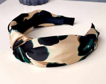 Fascia per capelli in seta, fascia per capelli con nodo superiore da donna, fascia unica, fascia per capelli con turbante alla moda, accessorio per capelli, regalo per lei