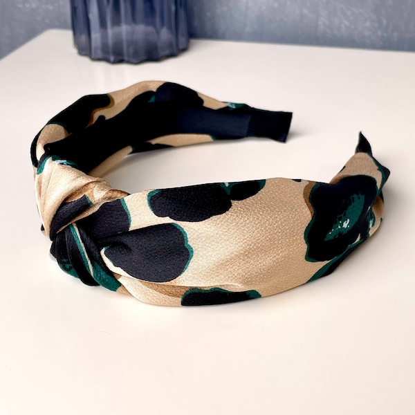 Silk Headband,Women Top Knot Headband,Unique Headband,Fashion Turban Headband, Hair Accessory,Gift for her