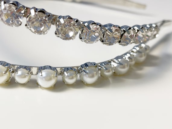 Faux Pearl Two Row Headband Buy Jon Richard Cream Pearl Double Row Headband from the  main image 4