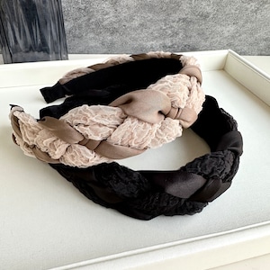 Velvet Headbands For Women Vintage Braided Boho Hair Band Matador Headband Party Hair Accessory Gift