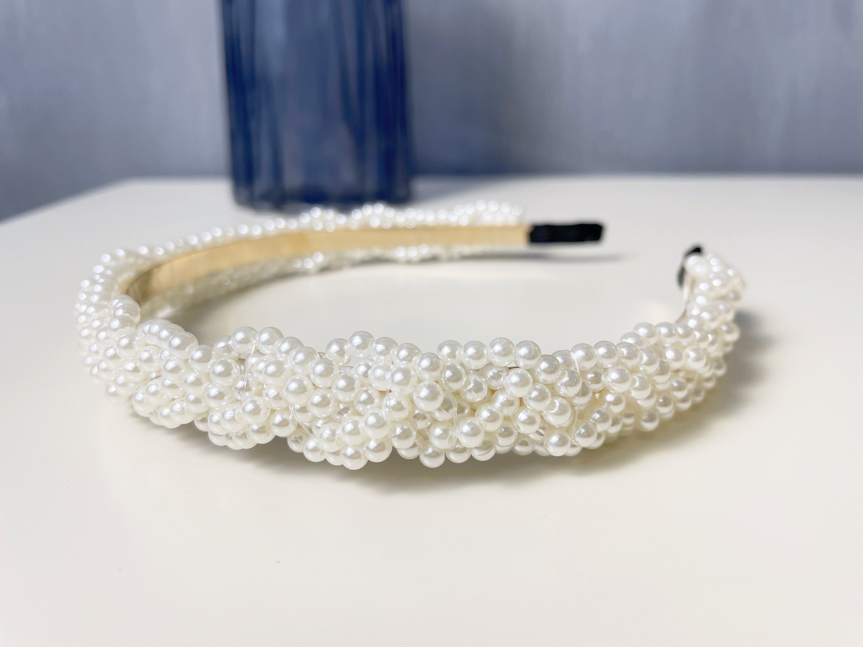 Crystal Bridal Headband Padded - Etsy
