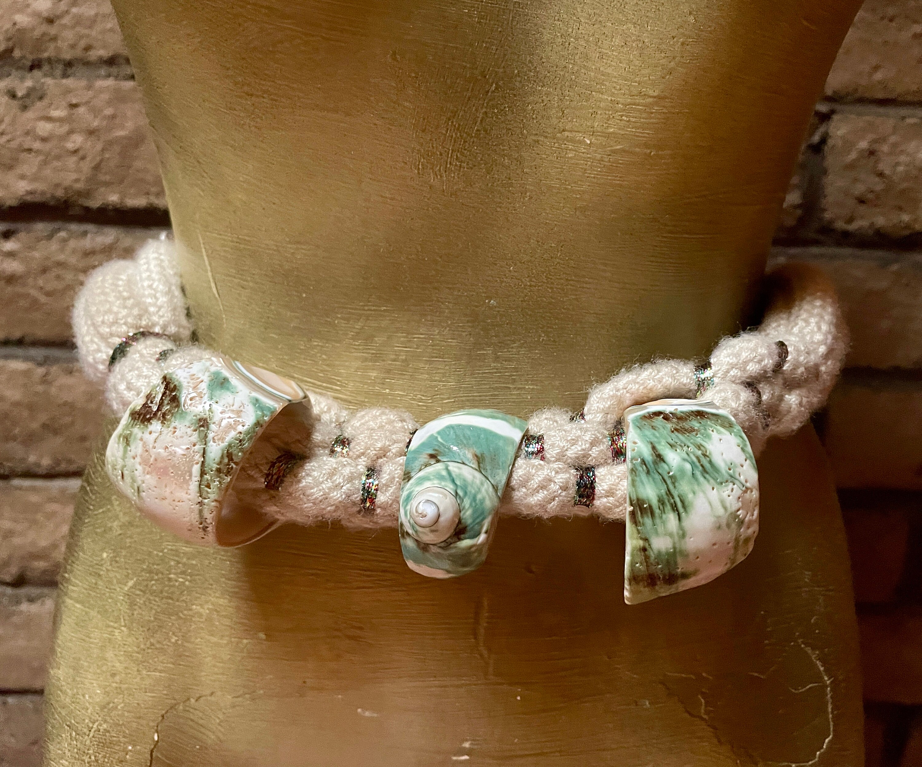 Vintage 80s Fabulous SEASHELL ROPE BELT One-size - Etsy