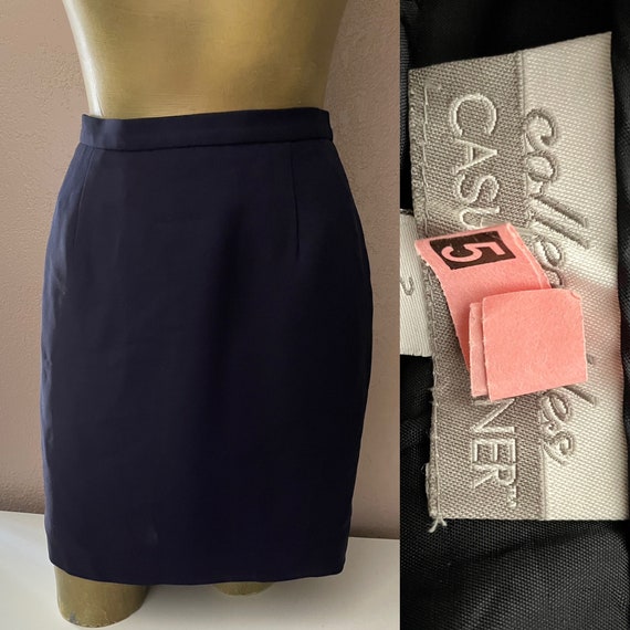 Casual Corner Annex Plaid Mini Skirt A-Line Career Wear Petite Size 2