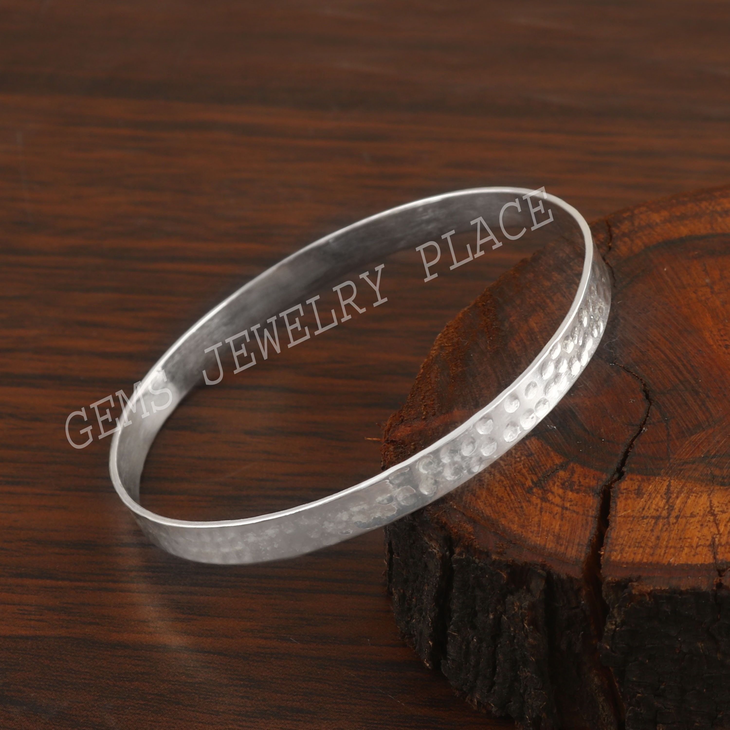 925 Sterling Silver Bangle Bracelet, Handmade Plain Silver Kada - Etsy
